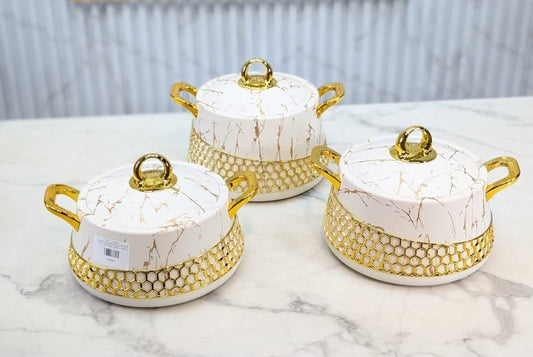 3pcs Food Warmer Casserole Set