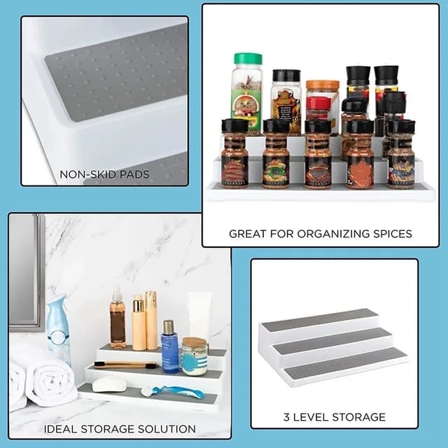 3-Tier Non-Slip Multi-Purpose Spice Rack