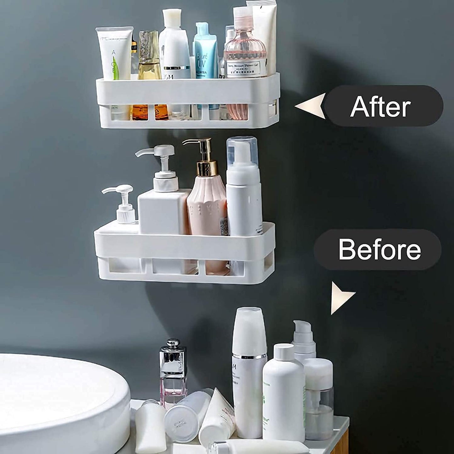 Multipurpose Plastic Wall Corner Shelf