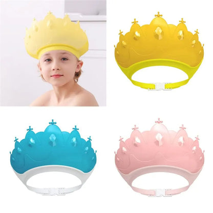Adjustable Baby Shower Shampoo Cap – Crown Shape