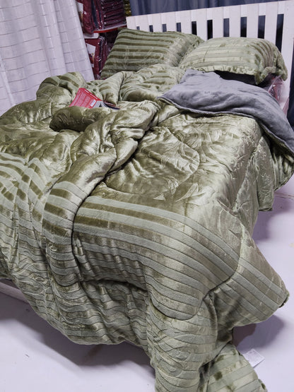 Heavy Woolen Fleece Duvet Set