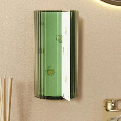 Wall-Mounted Bathroom Tissue Box – Transparent Organizer