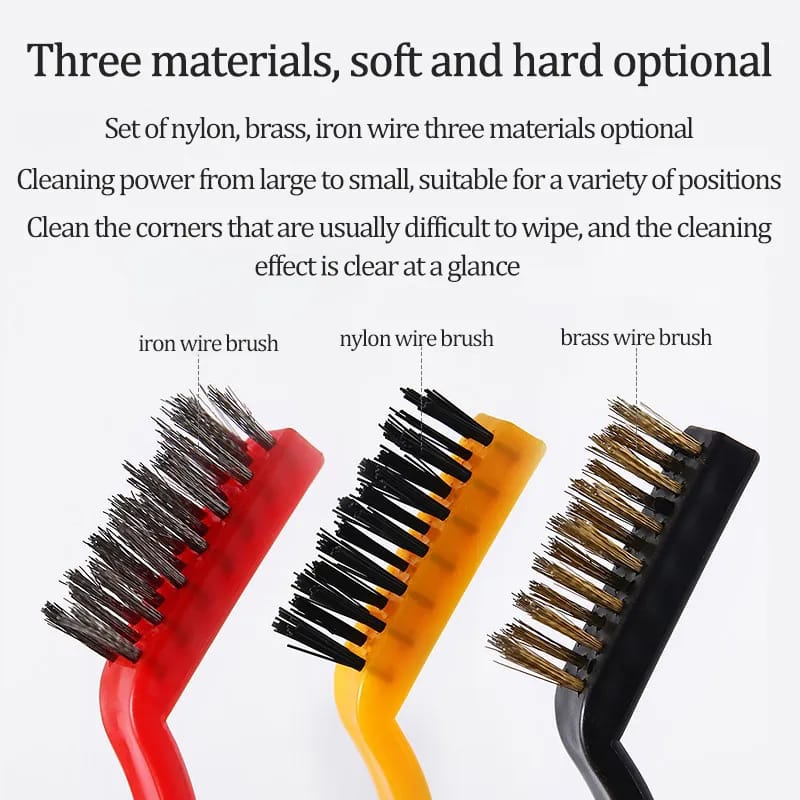 3PCS Kitchen Cleaning Brushes – Range Hood & Degreasing Tools