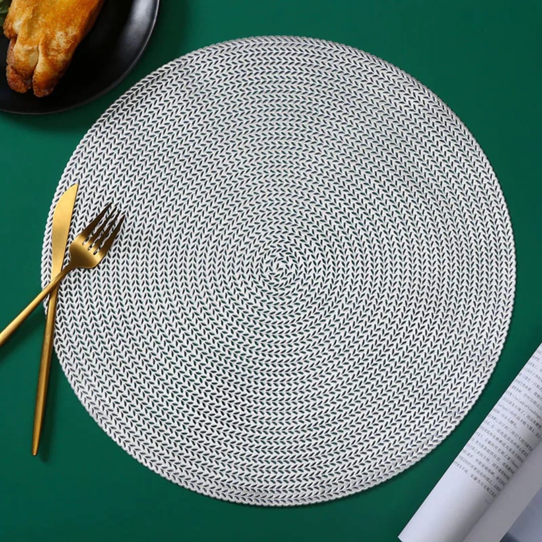 6pcs PVC Non-Woven Table Mats