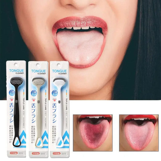 Double-Sided Silicone Tongue Scraper