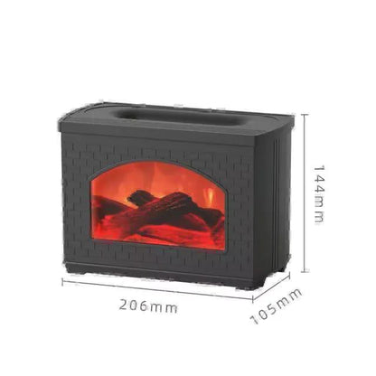 High-Quality 3D Fireplace Aromatherapy Diffuser & Cool Mist Humidifier