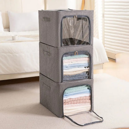 56L Foldable Zipped Closet Organizer
