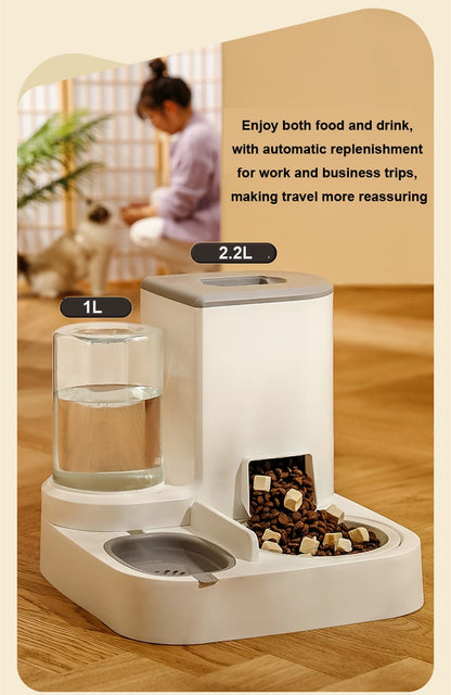 2-in-1 Automatic Pet Food Dispenser