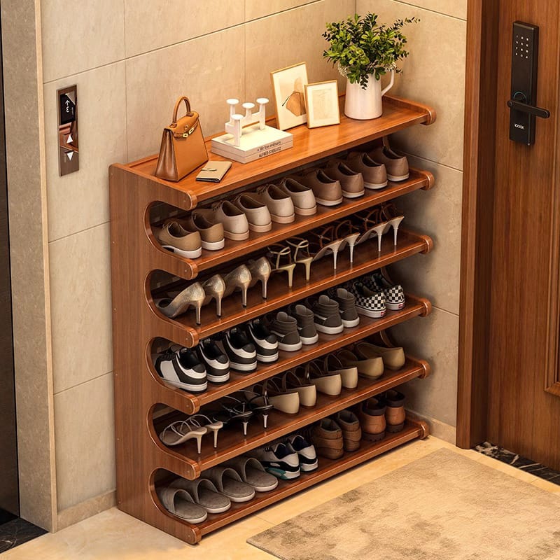 6 Layer Bamboo Shoe Rack