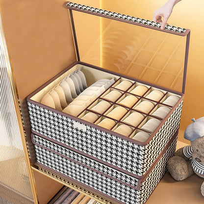 17-Grid Foldable Undergarment Organizer