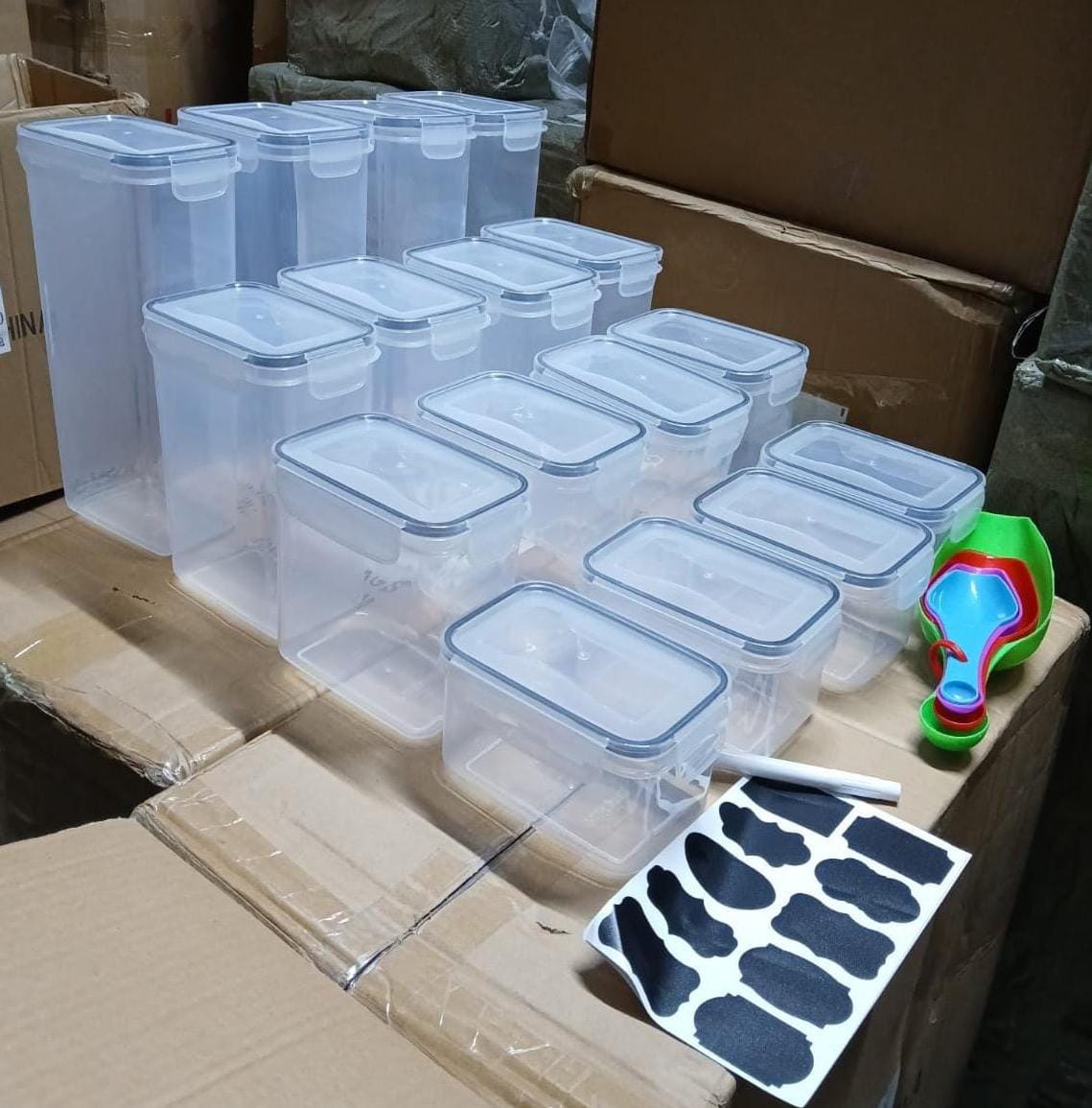 16pcs Food & Pantry Storage Containers Set