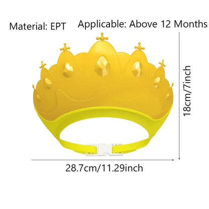 Adjustable Baby Shower Shampoo Cap – Crown Shape