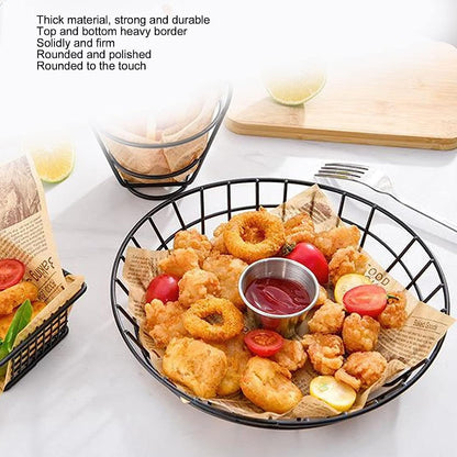 Heavy Duty Stainless Steel Fries Basket – 20cm (Round)