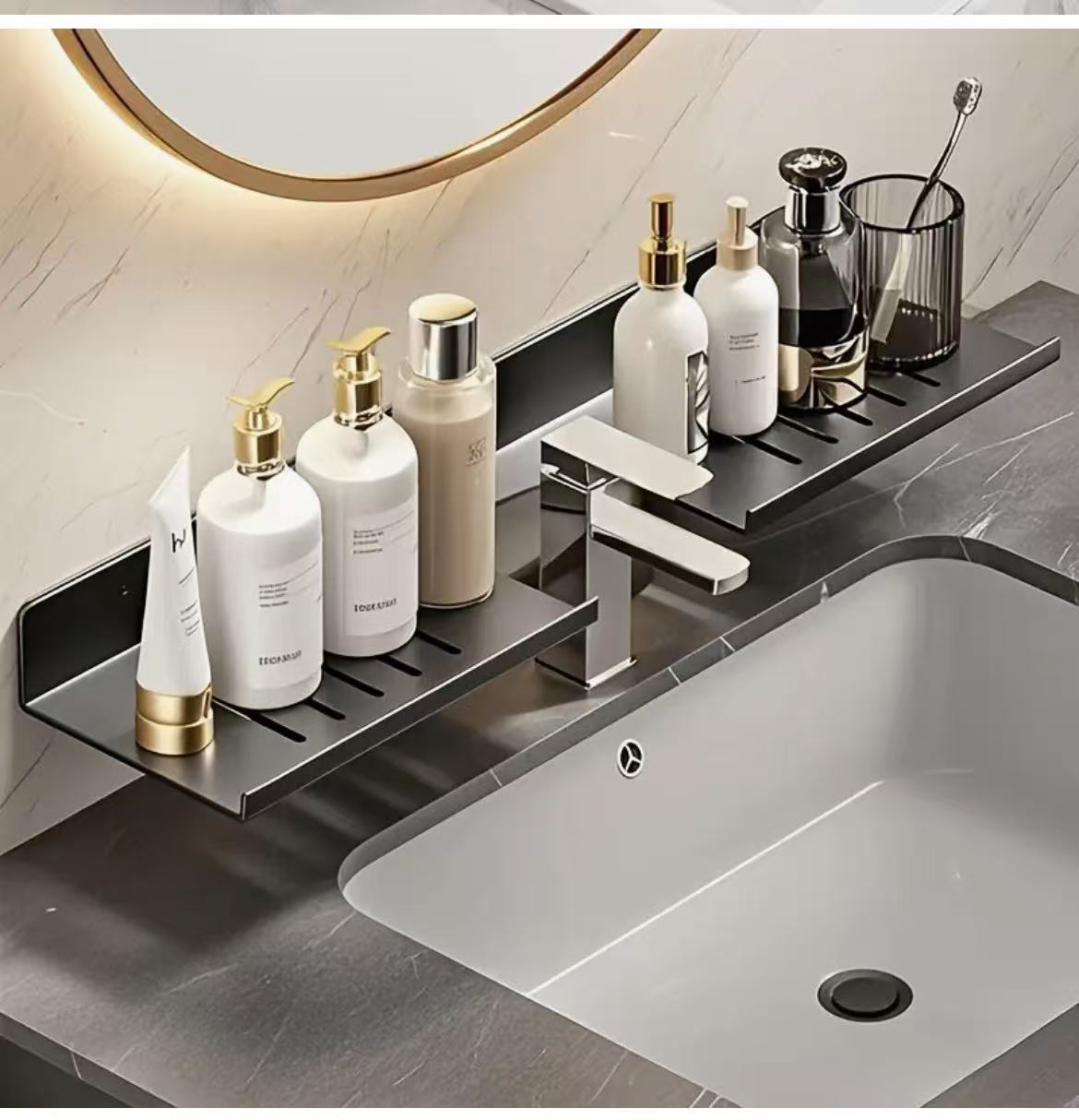 Premium Wall-Mounted Bathroom Storage Rack