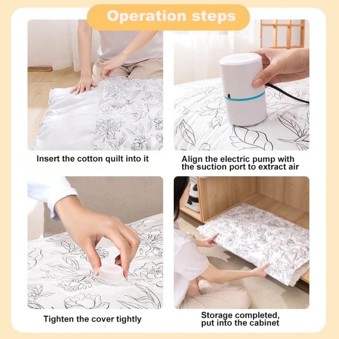 3pc Compression Vacuum Storage Bags