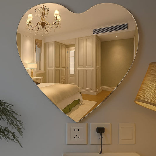 Heart-Shaped Acrylic Mirror
