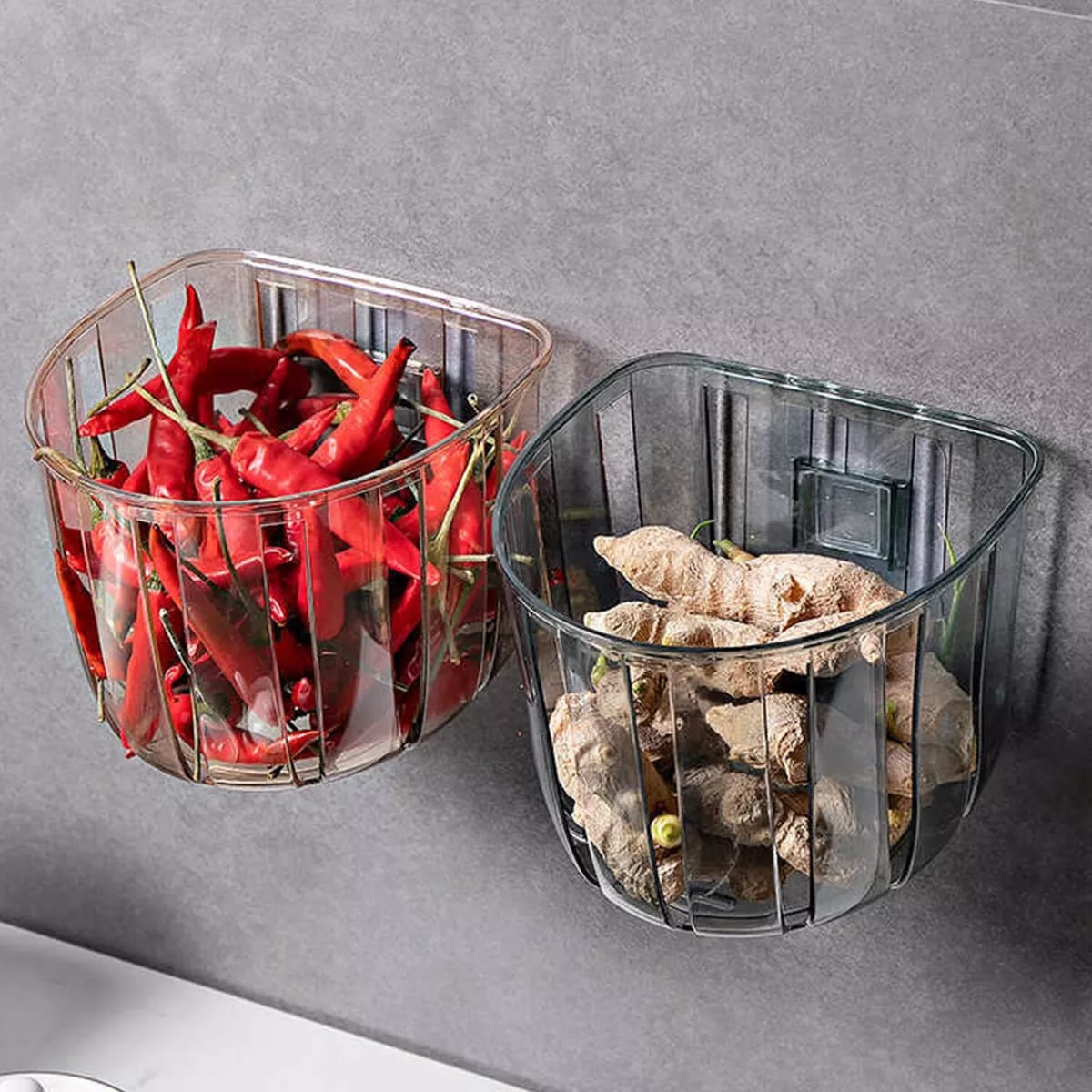 Multi-Purpose Wall-Mounted Kitchen Organizer & Tissue Holder