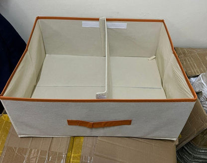 Foldable Double Compartment Closet Organizer