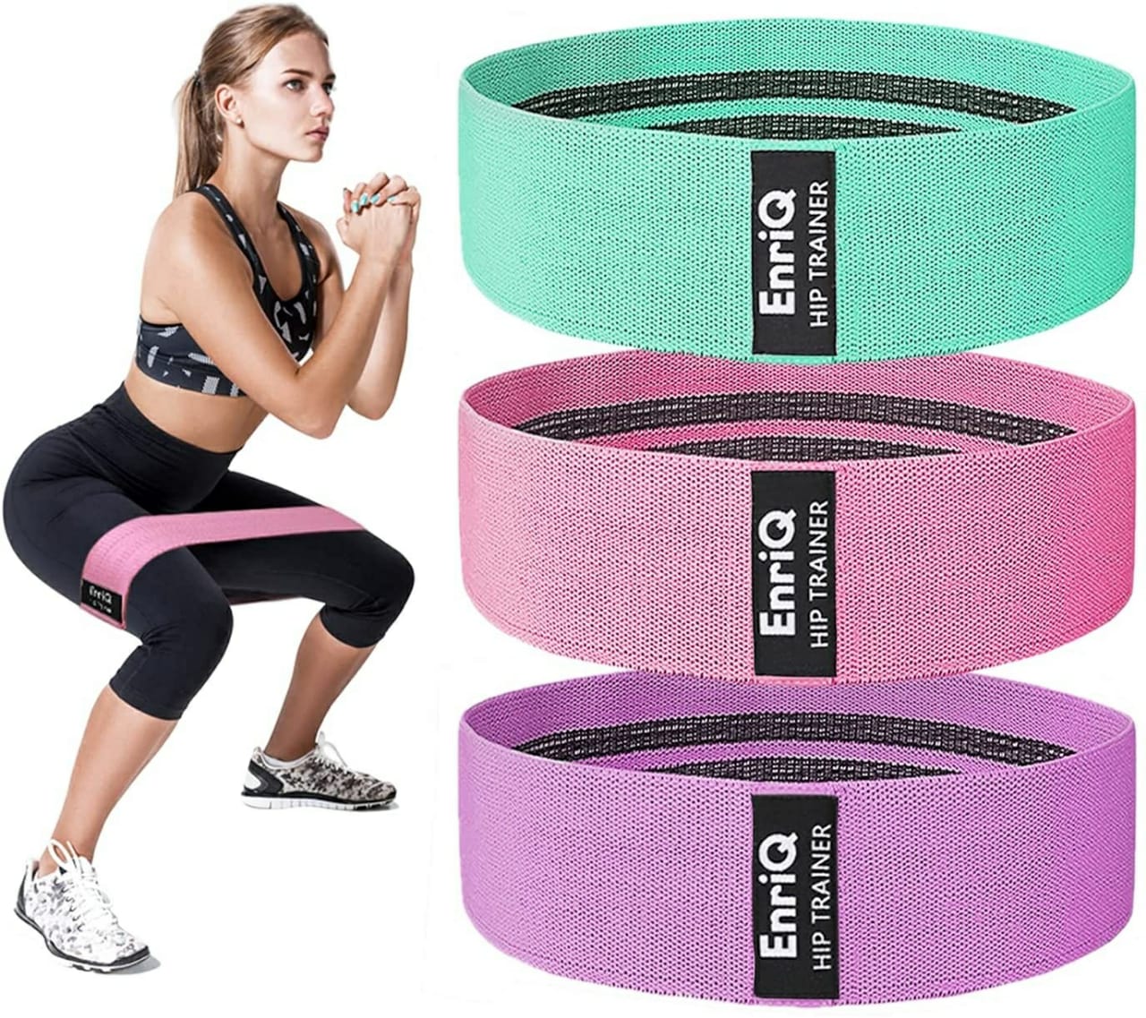 Set of 3 Resistance Bands – Legs & Butt Workout
