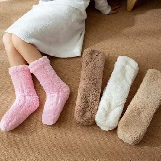 Adult Winter Floor & Sleep Socks – Warm & Cozy