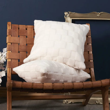 Luxury Plush Flocking Cushion Cover