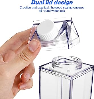 1L Acrylic Fridge Bottle with Tight Duo Lid