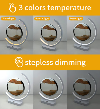 LED Dropping Quicksand TV Stand Decor (With USB Charger)