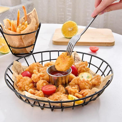 Heavy Duty Stainless Steel Fries Basket – 20cm (Round)