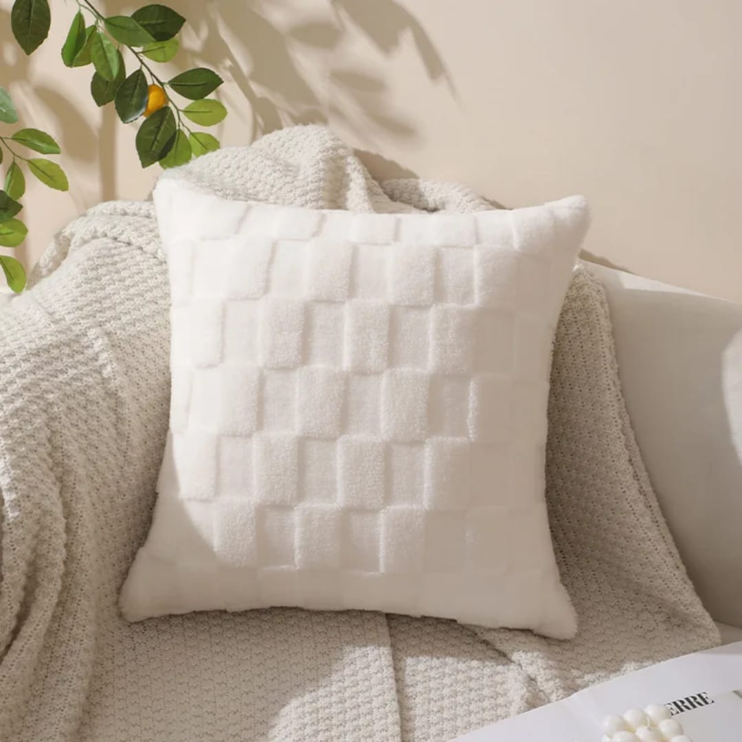 Luxury Plush Flocking Cushion Cover