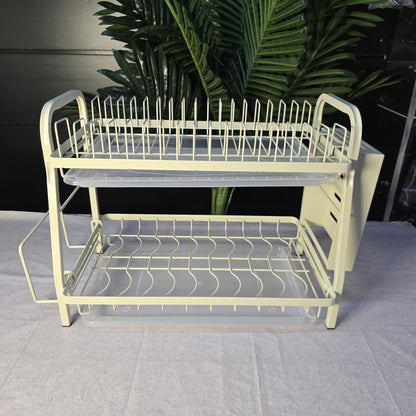 2-Layer High Quality White Dishrack
