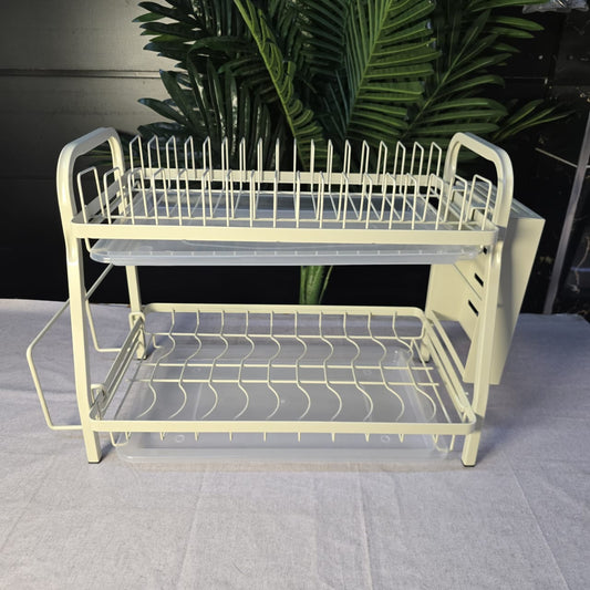 2-Layer High Quality White Dishrack