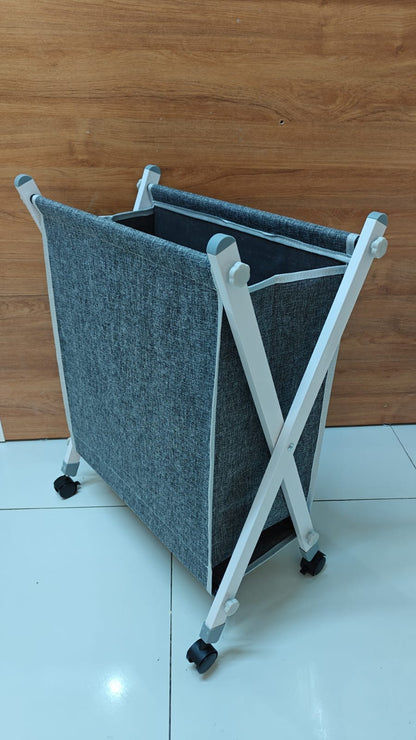 Laundry Basket with Stand & Wheels