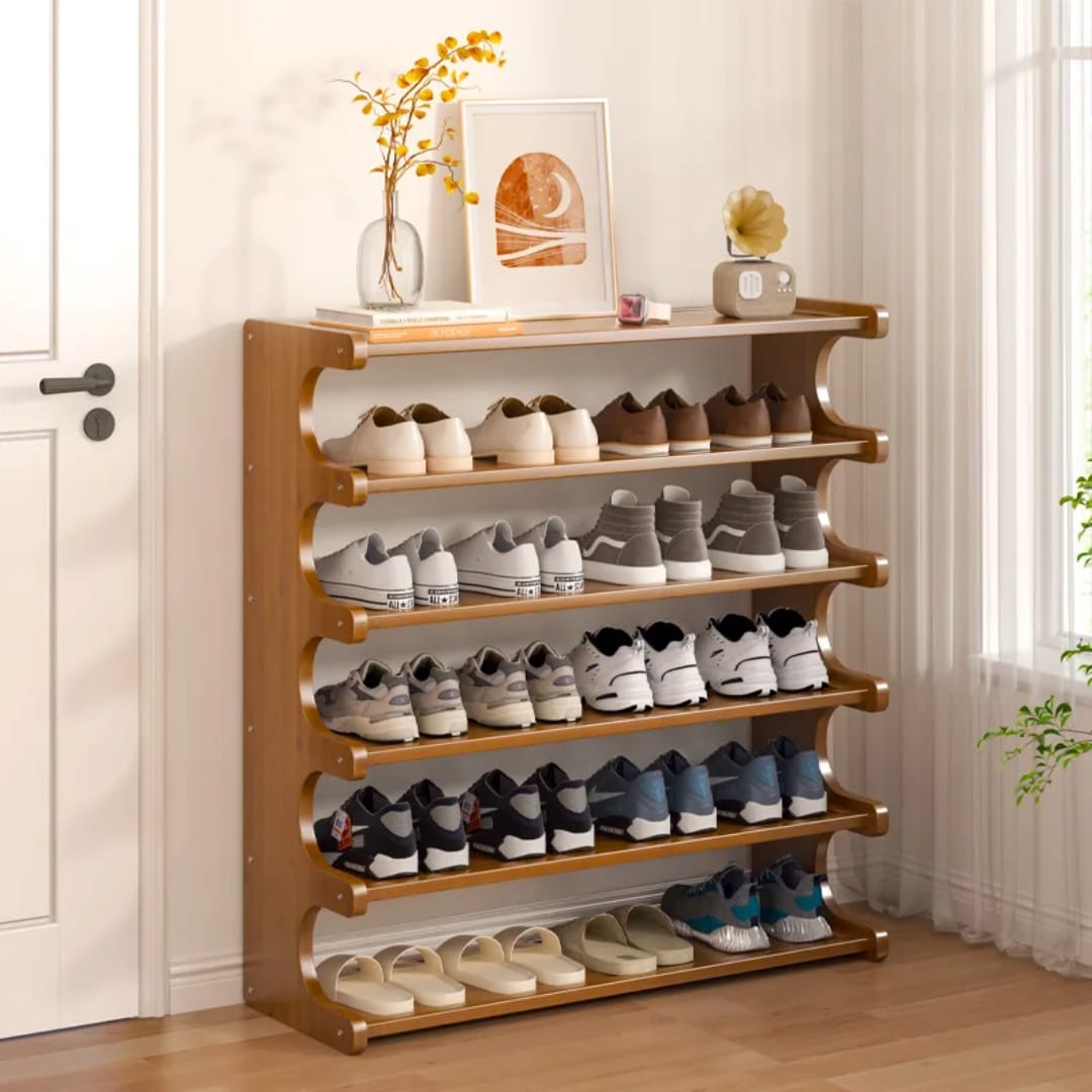 6 Layer Bamboo Shoe Rack