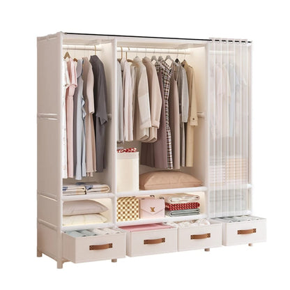 Elegant Heavy Duty Metallic Wardrobe