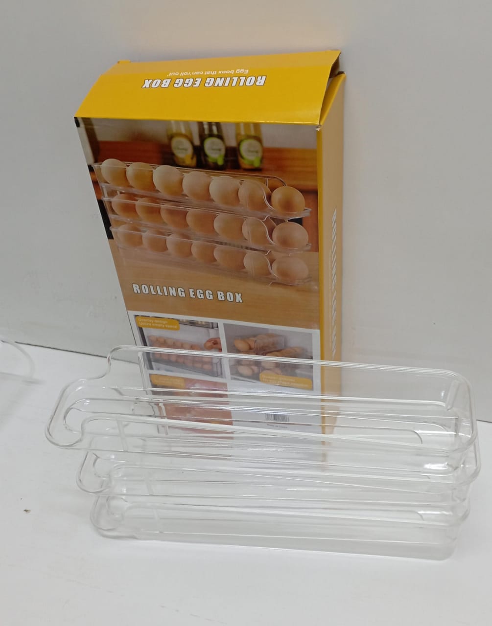 3-Layered Rolling Egg Storage Box