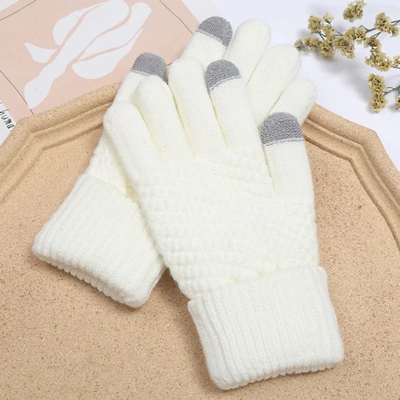 Winter Warm Touchscreen Gloves – Fleece Lined Knit