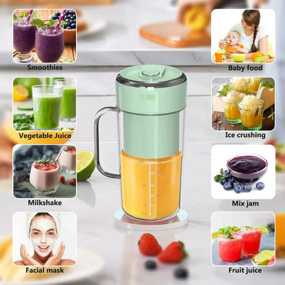 330ml Portable Juice Cup Blender with Straw