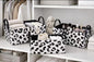 3-Piece Stylish Zebra & Cow Print Storage Baskets