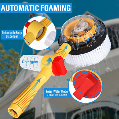 360° Spin Car Wash Brush & Complete Cleaning Kit