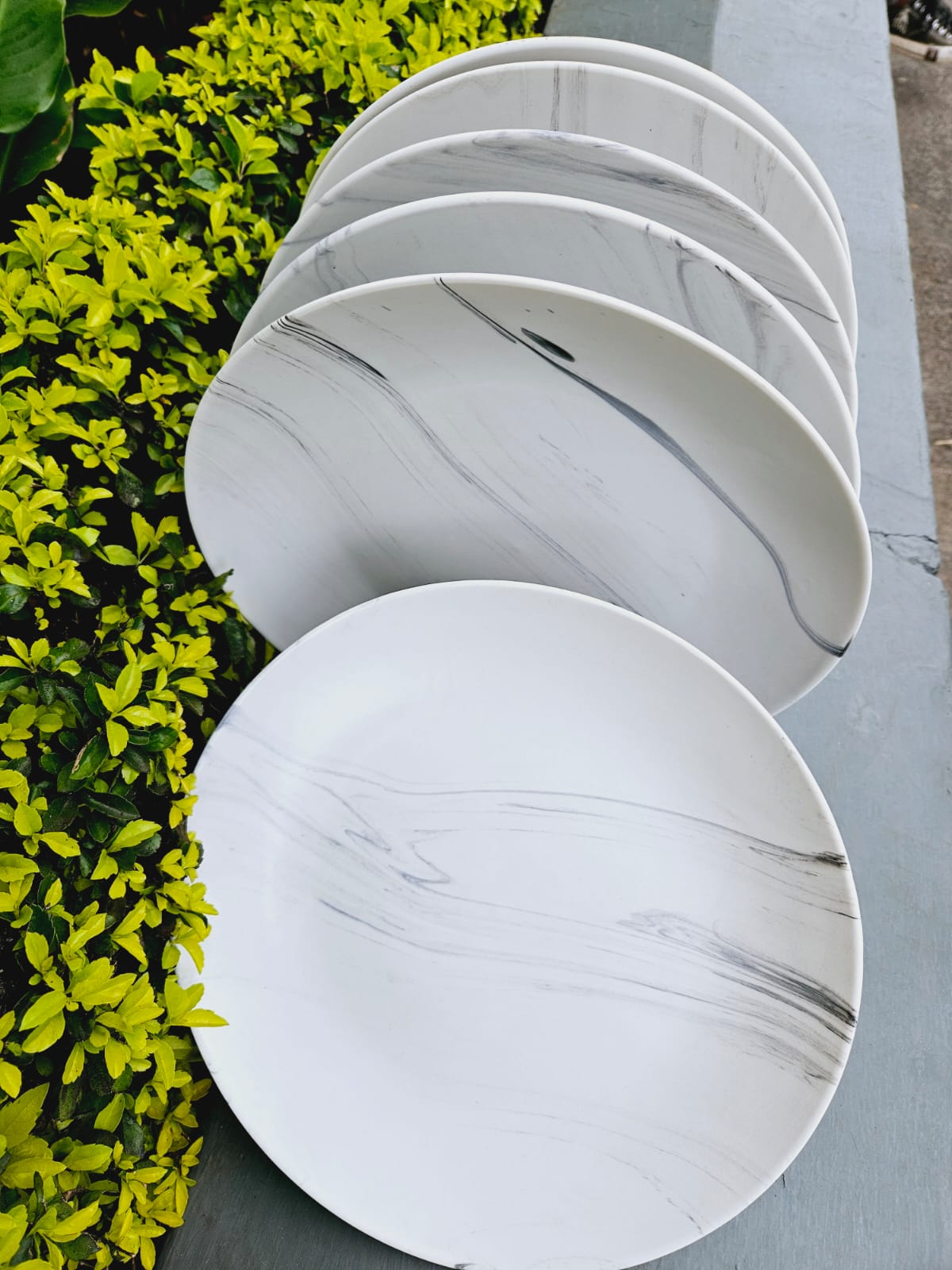 Marble Dinner Plates Set