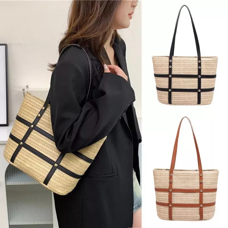 Women's Minimalist Solid Color Tote Bag