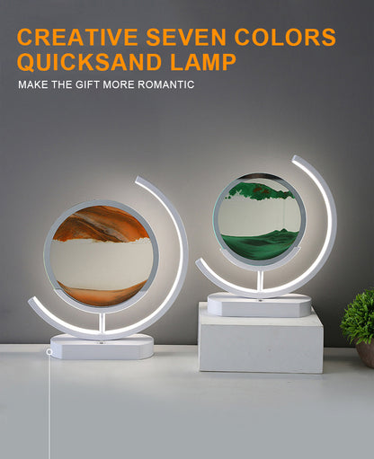 LED Dropping Quicksand TV Stand Decor (With USB Charger)