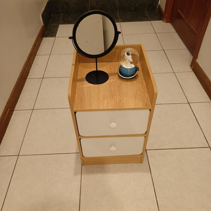 Minimalist Wooden Bedside Table with Drawer