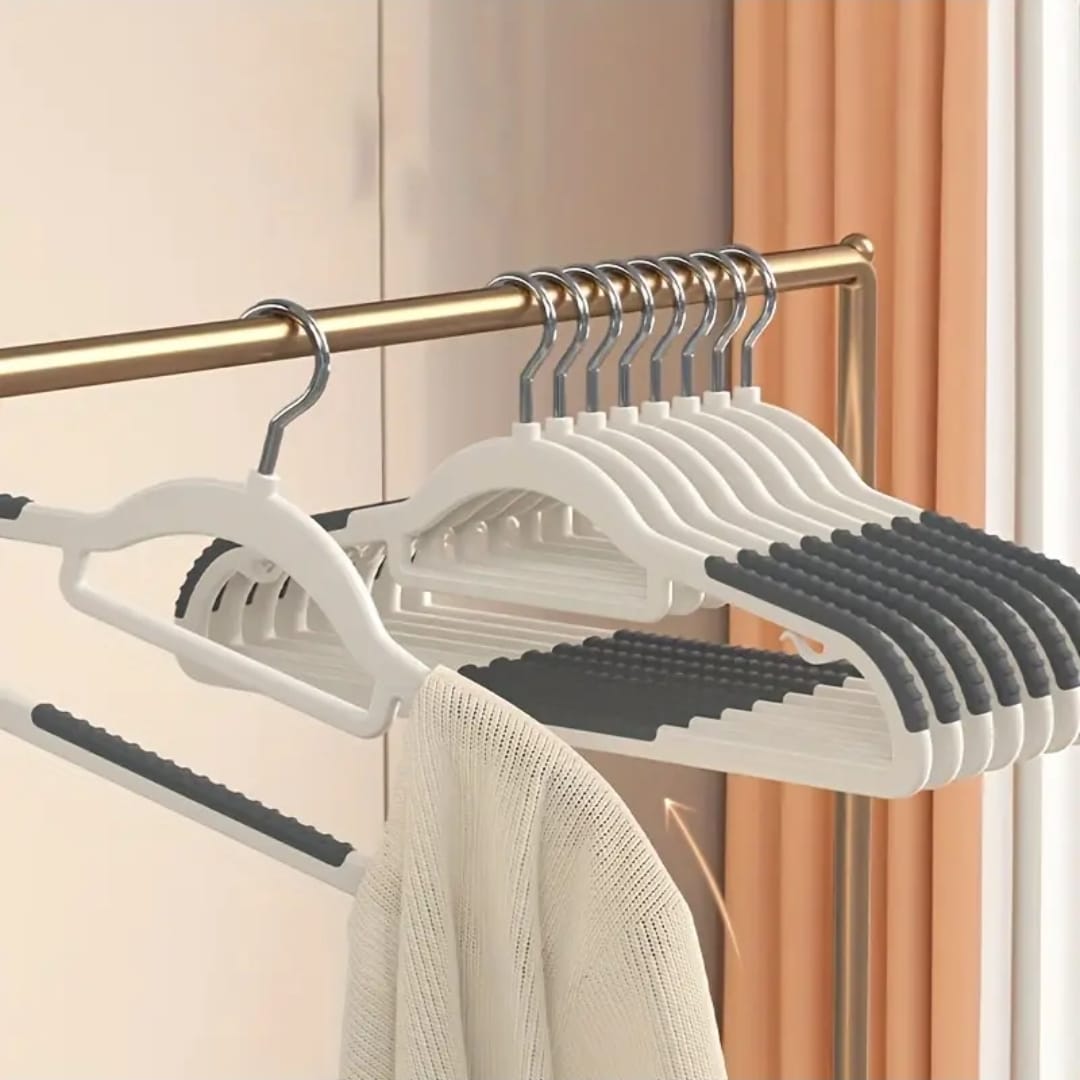10pcs ABS Clothes Hangers Set