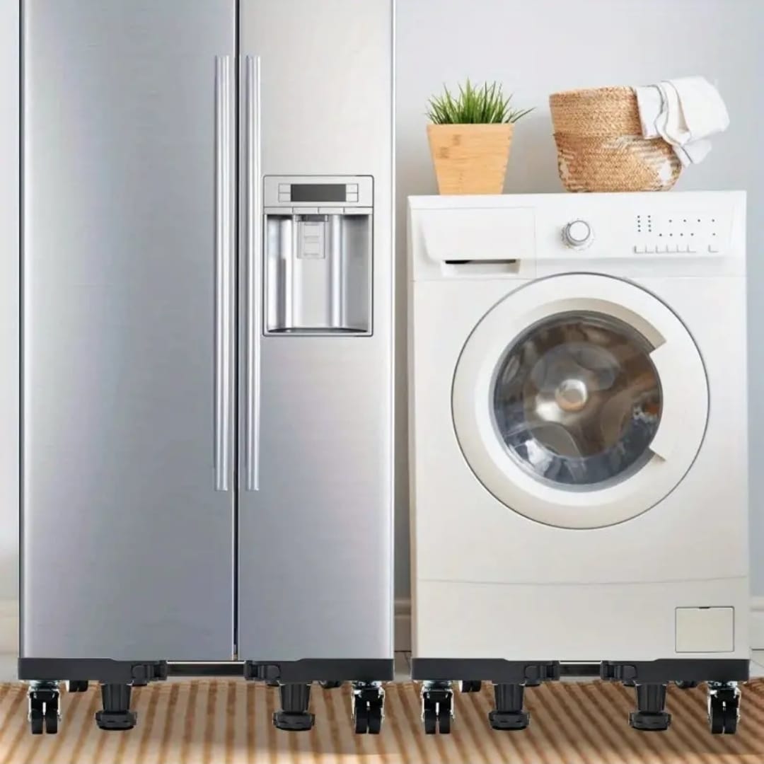 Heavy-Duty Double Tube Fridge/Washing Machine Stand