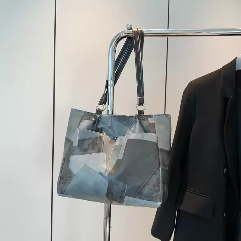 Geometry Pattern Solid Colour Underarm Shoulder Bag