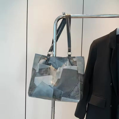 Geometry Pattern Solid Colour Underarm Shoulder Bag