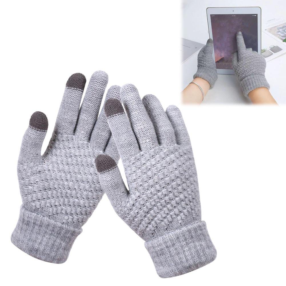 Winter Warm Touchscreen Gloves – Fleece Lined Knit