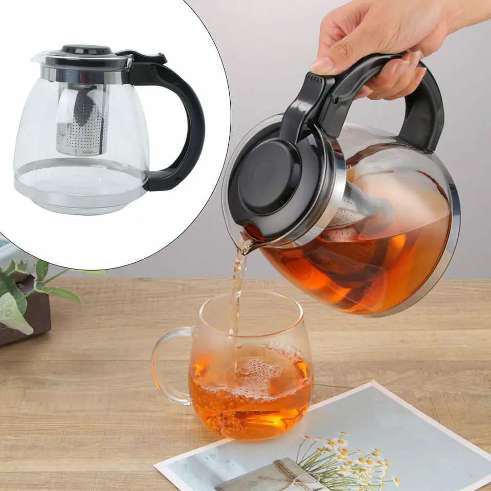 High-Temperature Borosilicate Glass Infuser Kettle