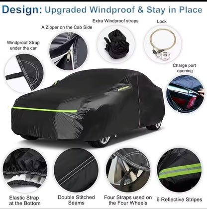 High Quality Universal Black Car Cover